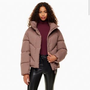 Aritzia Wilfred Cloud Puff Medium in Stone Taupe